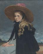 Henri Evenepoel Henriette au grand chapeau painting